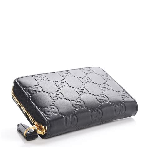 gucci guccissima zip card case|Gucci card case men.